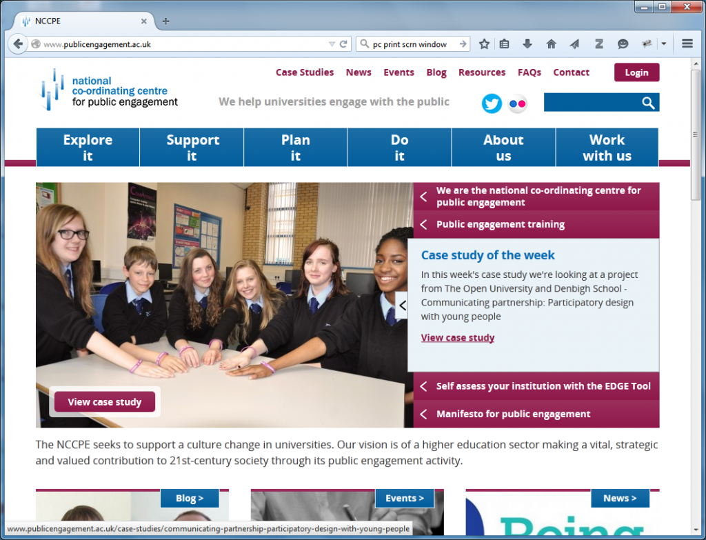 Case Study of the Week for the OU’s SUPI project