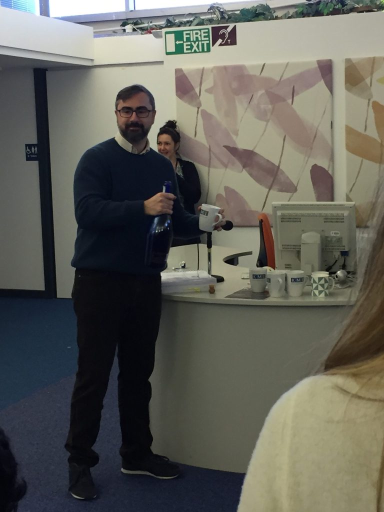 Celebrations for Enrico Daga’s viva success!