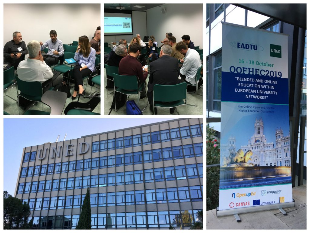 KMi and QualiChain at the EADTU 2019 conference