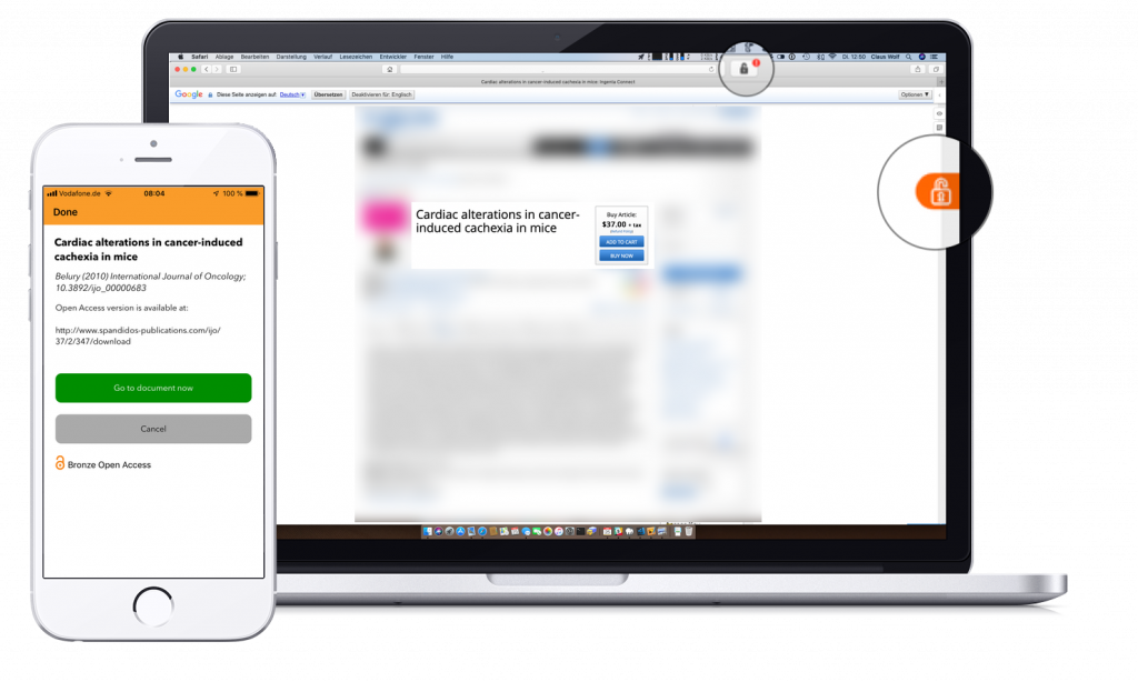 Are you an iOS user? Access scientific articles in your device without hitting a paywall