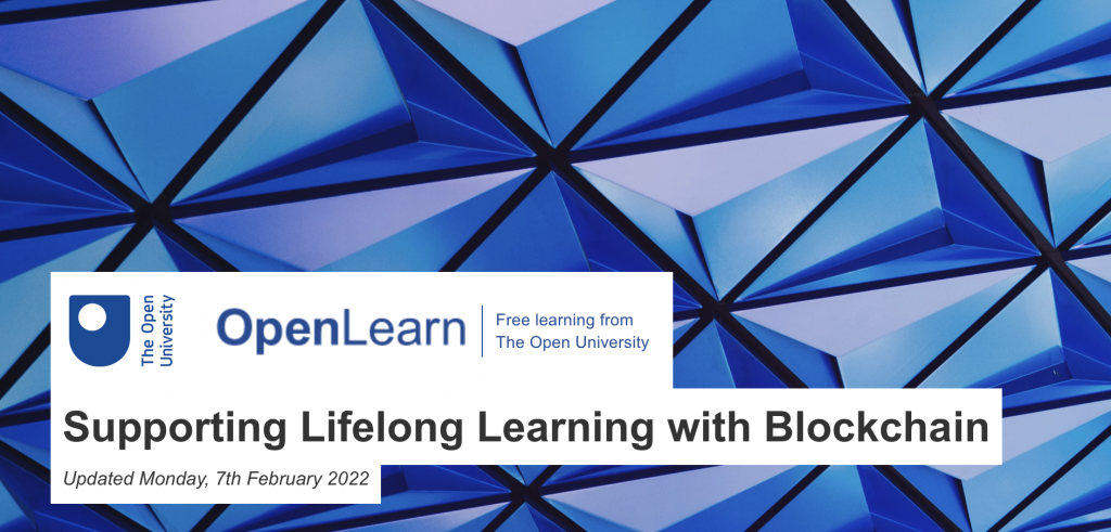KMi Blockchain work featured in OpenLearn