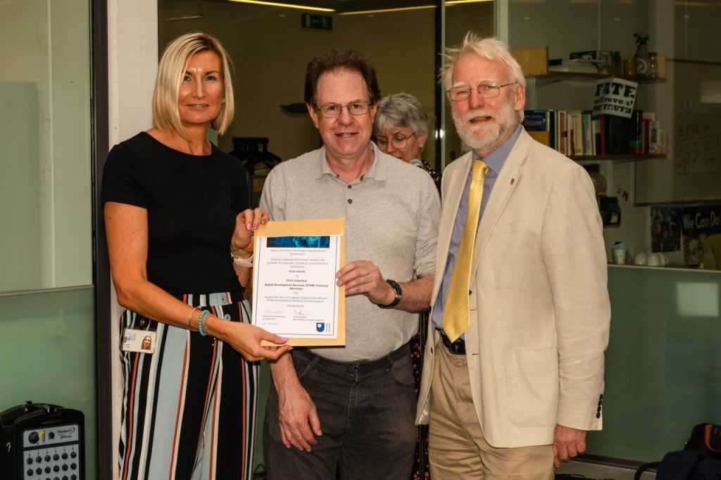 The Digital Development Services Team receive STEM Excellence Award