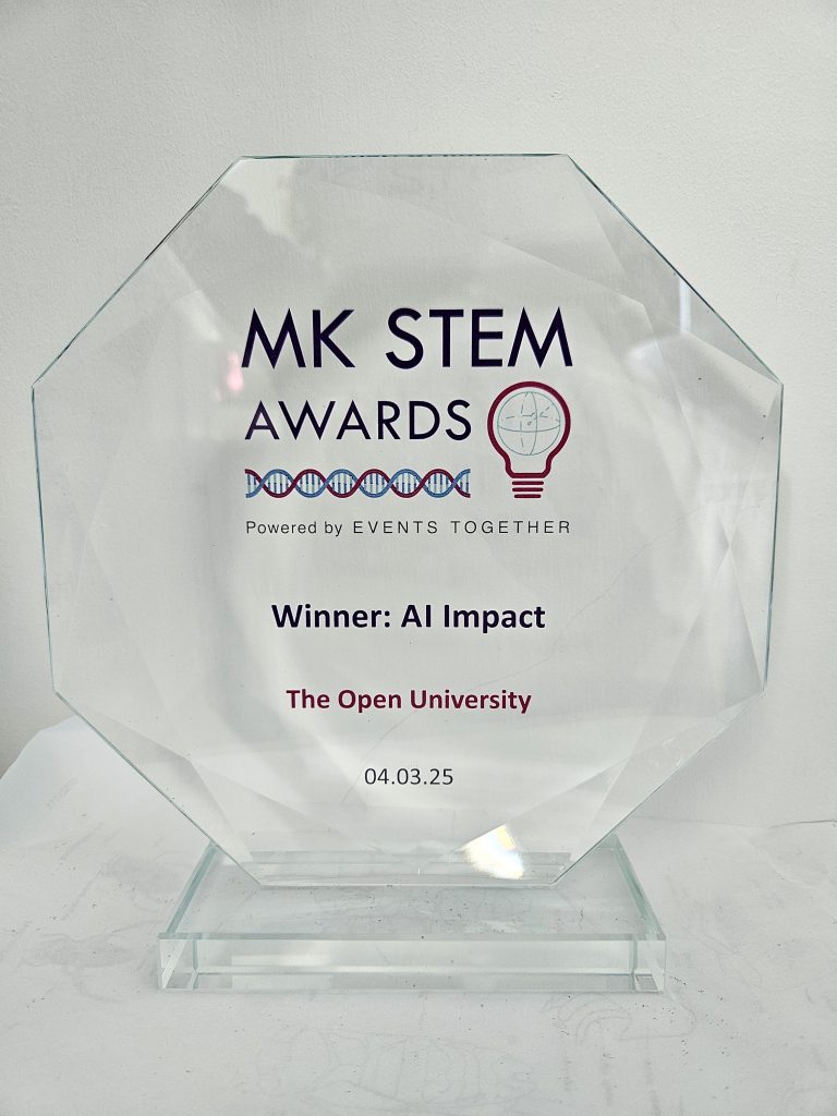 OU Analyse team wins MK STEM Award 2025 for Early Alert Indicators Dashboard