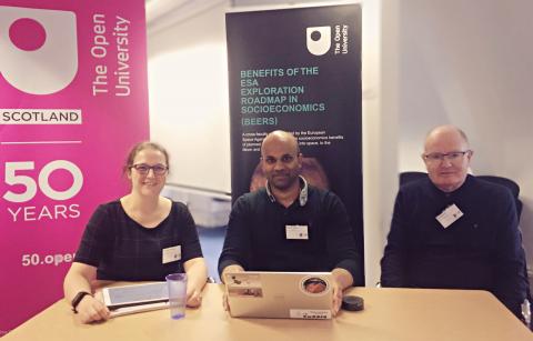 OU in Scotland plays host to members of the BEERS (Benefits of European Space Agency’s Exploration Roadmap in Socioeconomics) team