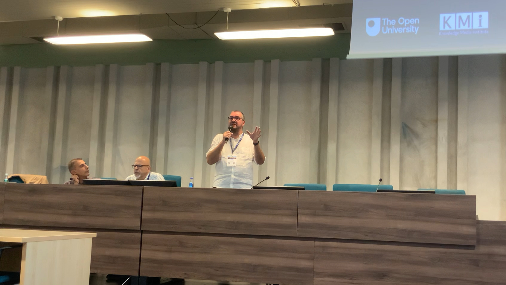 Dr Alexander Mikroyannidis presenting his latest work on AI-enhanced learning at the 8th International Conference on Higher Education Learning Methodologies and Technologies Online (HELMeTO 2026)